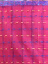 Load image into Gallery viewer, Bubblegum Pink Pure Cotton Tant Saree With Woven Designs