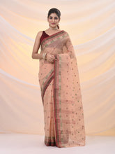 Load image into Gallery viewer, Beige Pure Cotton Tant Saree With Woven Designs