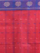 Load image into Gallery viewer, Punch Pink Pure Cotton Tant Saree With Woven Designs