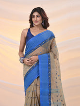 Load image into Gallery viewer, Ecru Pure Cotton Tant Saree With Woven Designs