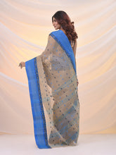 Load image into Gallery viewer, Ecru Pure Cotton Tant Saree With Woven Designs