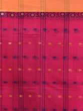 Load image into Gallery viewer, Fuchsia Pure Cotton Tant Saree With Woven Designs