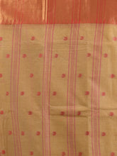 Load image into Gallery viewer, Dark Beige Pure Cotton Tant Saree With Zari Border
