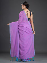 Load image into Gallery viewer, Purple & Blue Cotton Saree