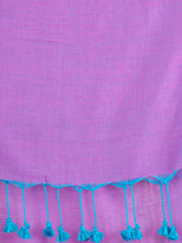 Load image into Gallery viewer, Purple & Blue Cotton Saree