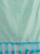Load image into Gallery viewer, Women Sea Green Cotton Saree
