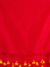 Load image into Gallery viewer, Red & Mustard Cotton Saree