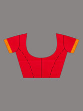 Load image into Gallery viewer, Red & Mustard Cotton Saree