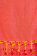 Load image into Gallery viewer, Pink & Red Cotton Saree