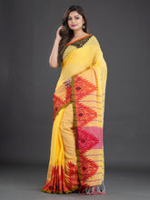 Load image into Gallery viewer, Yellow & Red Cotton Saree