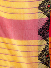 Load image into Gallery viewer, Yellow & Red Cotton Saree