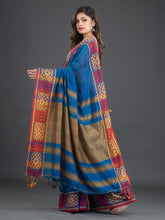 Load image into Gallery viewer, Blue & Red Cotton Saree