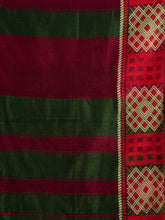 Load image into Gallery viewer, Green & Red Woven Design Cotton Saree