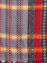 Load image into Gallery viewer, Grey & Red Ethnic Motifs Handwoven Cotton Saree