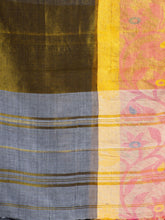 Load image into Gallery viewer, Grey & Pink Woven Design Cotton Saree