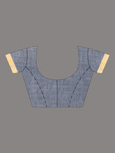 Load image into Gallery viewer, Grey & Pink Woven Design Cotton Saree