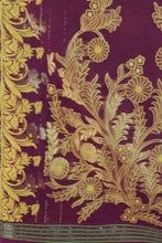 Load image into Gallery viewer, Magenta Silk Cotton Handwoven Jamdani Saree