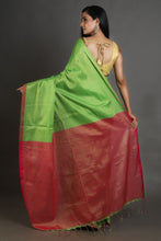 Load image into Gallery viewer, Green-coloured Handwoven Tissue Saree