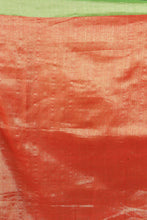Load image into Gallery viewer, Green-coloured Handwoven Tissue Saree
