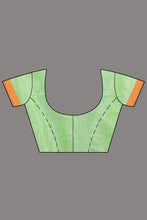 Load image into Gallery viewer, Green-coloured Handwoven Tissue Saree