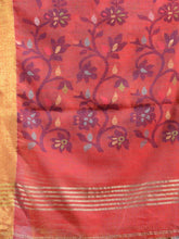 Load image into Gallery viewer, Yellow Cotton Handspun Handwoven Saree With Nakshi Design