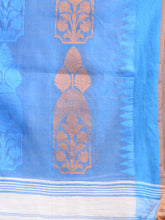Load image into Gallery viewer, White Cotton Handspun Handwoven Saree With Temple Border