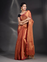 Load image into Gallery viewer, Red Tissue Handwoven Soft Saree