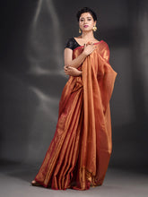 Load image into Gallery viewer, Red Tissue Handwoven Soft Saree