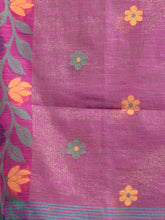 Load image into Gallery viewer, Teal Tissue Handwoven Soft Saree With Nakshi Border