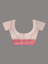 Load image into Gallery viewer, White Cotton Blend Handwoven Saree With Nakshi Design