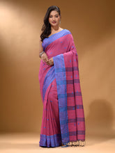 Load image into Gallery viewer, Mulberry Cotton Handspun Soft Saree With Texture Border