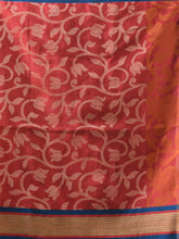 Load image into Gallery viewer, Sky Blue Cotton Blend Handwoven Saree With Floral Designs
