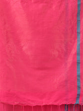 Load image into Gallery viewer, Pink Cotton Soft Saree With Checked Box Border
