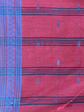 Load image into Gallery viewer, Mulberry Cotton Handspun Soft Saree With Texture Border
