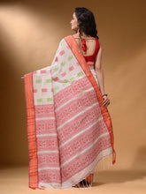 Load image into Gallery viewer, Off White Silk Matka Soft Saree With Nakshi Pallu
