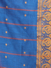 Load image into Gallery viewer, Rust Cotton Handspun Saree With Paisley Border
