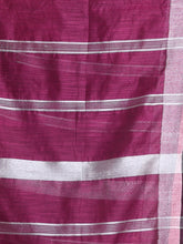 Load image into Gallery viewer, Purple Cotton Silk Saree With Zari Woven Stripes Pallu
