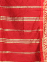 Load image into Gallery viewer, Steel Grey Cotton Silk Saree With Nakshi Borders
