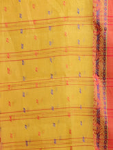 Load image into Gallery viewer, Mustard Pure Cotton Tant Saree With Woven Designs
