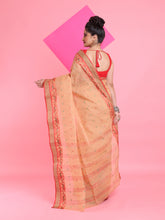 Load image into Gallery viewer, Beige Pure Cotton Tant Saree With Woven Designs
