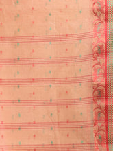 Load image into Gallery viewer, Beige Pure Cotton Tant Saree With Woven Designs
