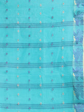 Load image into Gallery viewer, Sea Green Pure Cotton Tant Saree With Woven Designs
