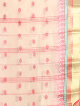 Load image into Gallery viewer, Cream Pure Cotton Tant Saree With Woven Designs
