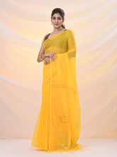 Load image into Gallery viewer, Yellow Cotton Blend Saree With Sequin Work
