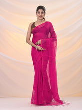 Load image into Gallery viewer, Pink Cotton Blend Saree With Sequin Work
