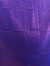 Load image into Gallery viewer, Blue Brocade Silk Saree With Zari Woven Designs

