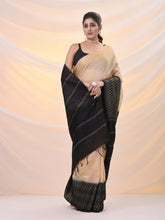 Load image into Gallery viewer, Beige Silk Blend Saree With Weaved Borders
