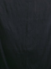 Load image into Gallery viewer, Black Cotton Handwoven Soft Saree With Pompom
