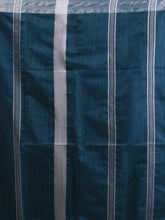 Load image into Gallery viewer, Teal Cotton Silk Soft Saree With Zari Borders
