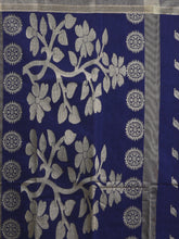 Load image into Gallery viewer, Blue Silk Cotton Jamdani Saree With Woven Designs
